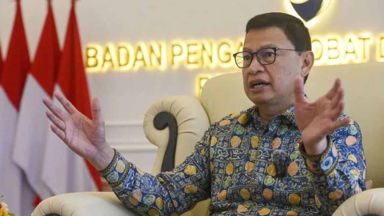 Kepala Badan Pengawas Obat dan Makanan (BPOM) Republik Indonesia Taruna Ikrar dalam wawancara dengan XInhua di Jakarta, 10 April 2026. (ANTARA/Xinhua/Zulkarnain) (Antara)