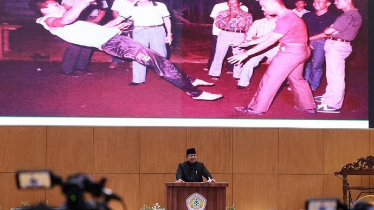 Presiden Prabowo Subianto di Munas ke-16 IPSI. (Instagram)