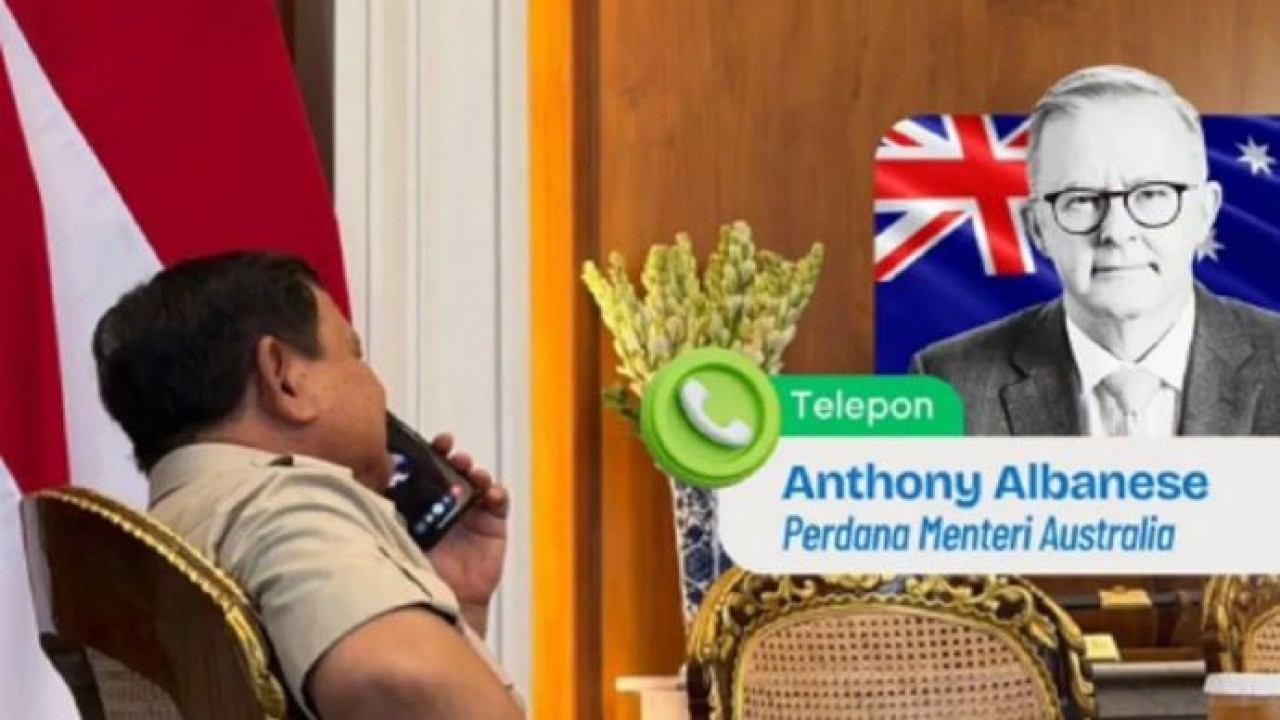 Presiden RI Prabowo Subianto menelpon Perdana Menteri Australia Anthony Albanese untuk membahas rencana ekspor pupuk urea. ANTARA/Instagram-sekretariat.kabinet (Antara)