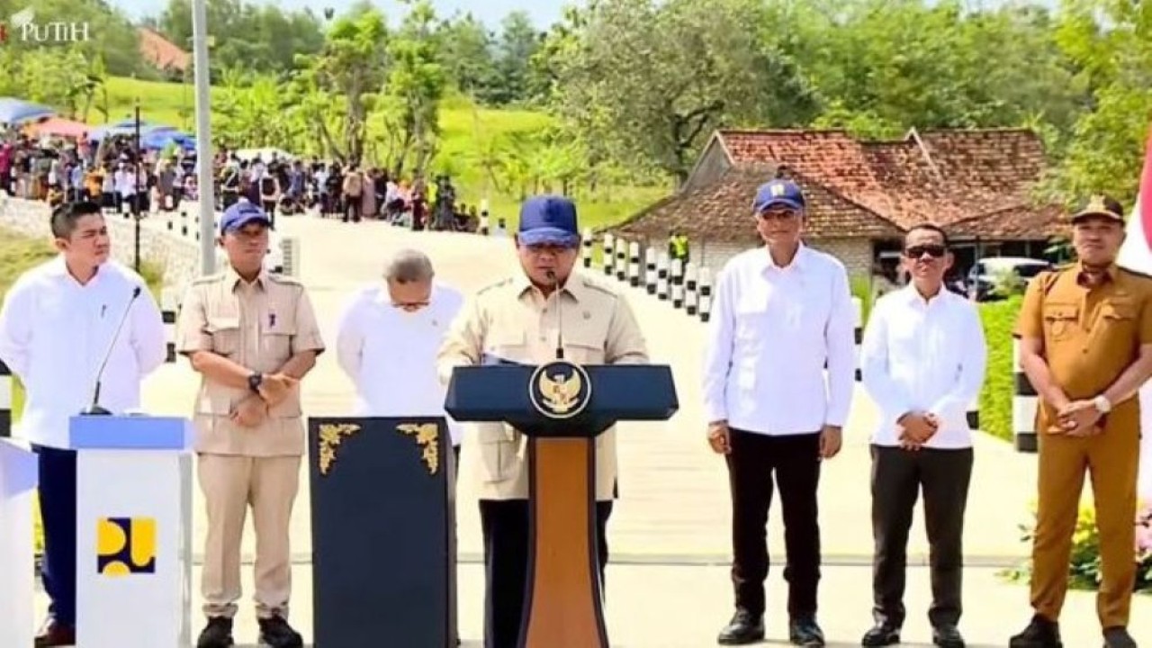 Presiden Prabowo Subianto meresmikan ruas jalan dari pelaksanaan Instruksi Presiden Jalan Daerah (IJD) pada Selasa, 23 Juni 2026. (Foto: Istimewa)