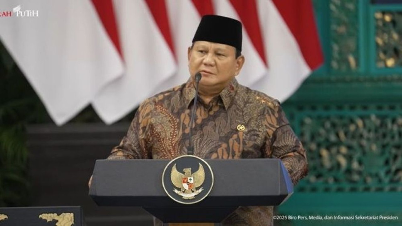 Presiden Prabowo Subianto diagendakan memimpin sidang kabinet paripurna pada Senin, 20 Juli 2026 sore. (Foto: YouTube)