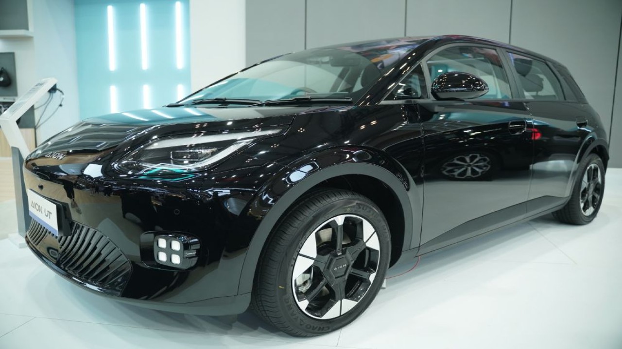 GAC Indonesia menghadirkan Aion UT Black pada ajang GIIAS 2026. (Foto: Dok/Istimewa)