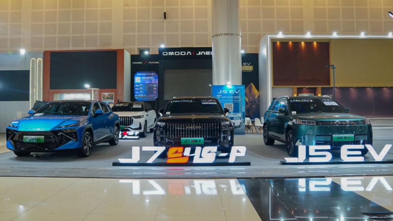 Booth Omoda dan Jaecoo di GIIAS Surabaya 2026. (Foto: Dok/Istimewa)