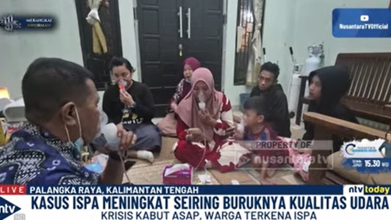 Dinas Kesehatan Kota Palangka Raya mencatat 10.240 kasus infeksi saluran pernapasan akut (ISPA) sejak Juni hingga Oktober 2026.