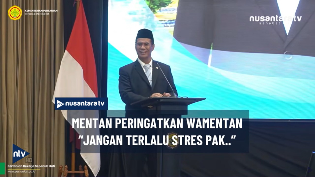 Menteri Pertanian Andi Amran Sulaiman langsung peringatkan M Saleh Mustafa usai dilantik menjadi Wakil Menteri Pertanian