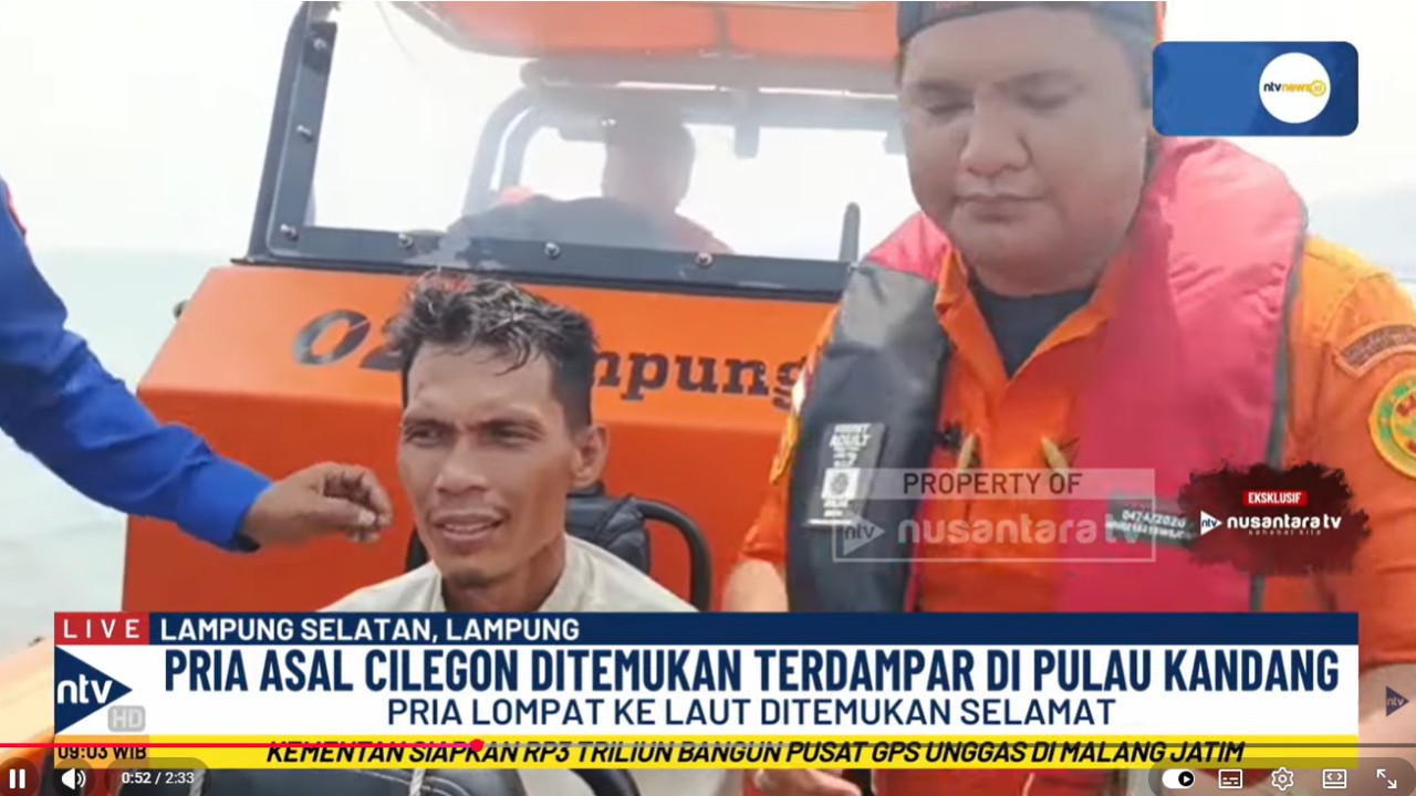Dedi Rustana Siregar, Pria Cilegon yang Lompat di Laut Bakauheni Ditemukan Selamat di Pulau Kandang