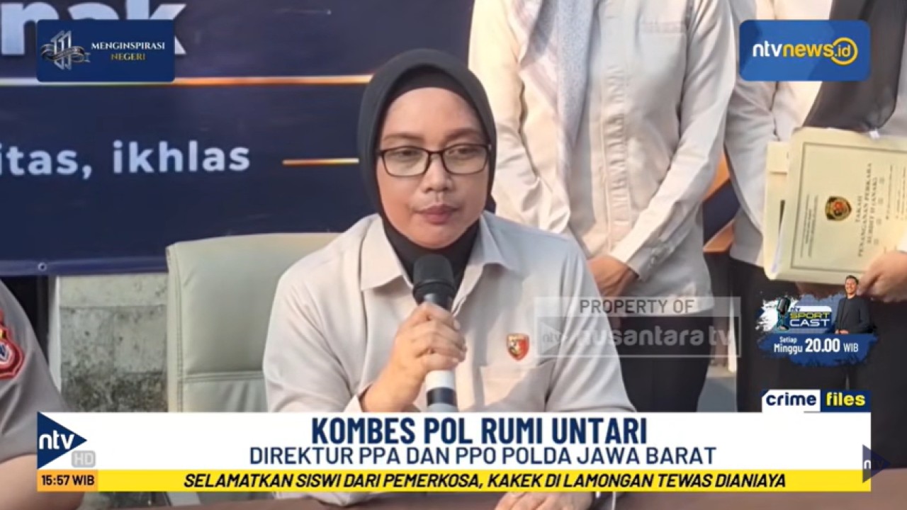 Direktur PPA dan PPO Polda Jawa Barat, Kombes Rumi Untari